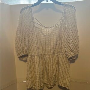 Striped Puff Sleeve Blouse